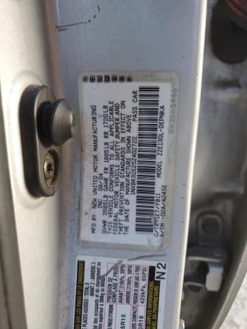 1NXBR32E25Z402722 - 2005 TOYOTA COROLLA CE SILVER photo 12