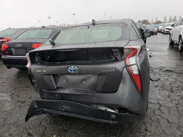 JTDKARFU8J3544993 - 2018 TOYOTA PRIUS BLACK photo 6