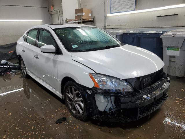 3N1AB7APXDL717455 - 2013 NISSAN SENTRA S WHITE photo 4