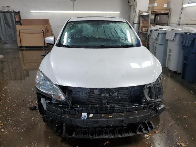 3N1AB7APXDL717455 - 2013 NISSAN SENTRA S WHITE photo 5