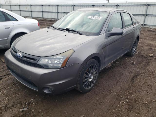 1FAHP3GN2BW135746 - 2011 FORD FOCUS SES GRAY photo 1