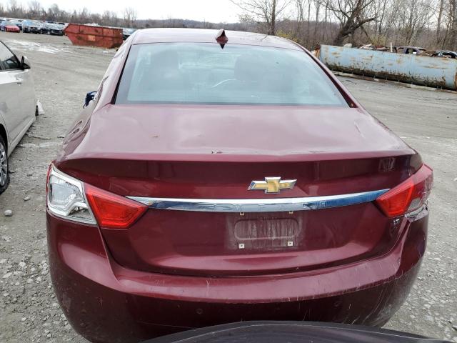 2G1105SA6G9184487 - 2016 CHEVROLET IMPALA LT BURGUNDY photo 6