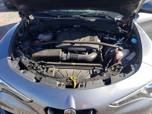 ZASPAKBN4K7C65053 - 2019 ALFA ROMEO STELVIO TI GRAY photo 12