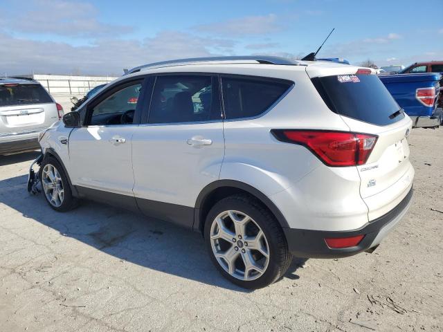 1FMCU9J93KUA61031 - 2019 FORD ESCAPE TITANIUM WHITE photo 2