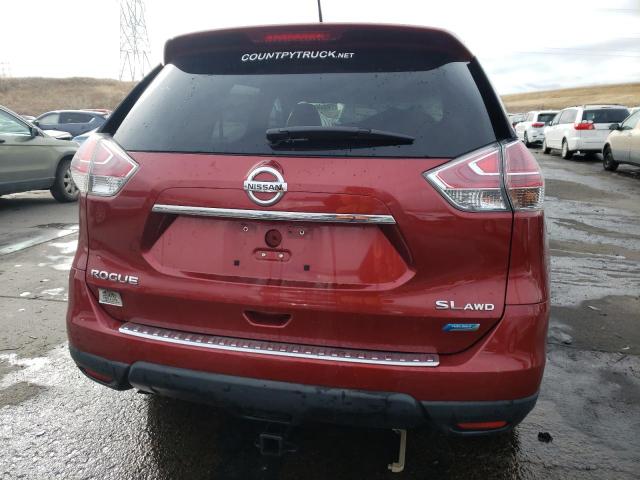 5N1AT2MV3EC750314 - 2014 NISSAN ROGUE S RED photo 6