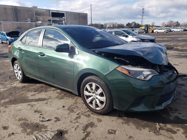 2T1BURHEXEC046384 - 2014 TOYOTA COROLLA L GREEN photo 4