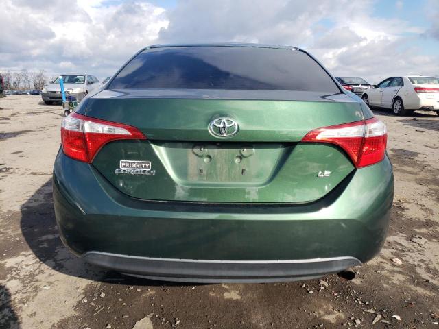 2T1BURHEXEC046384 - 2014 TOYOTA COROLLA L GREEN photo 6