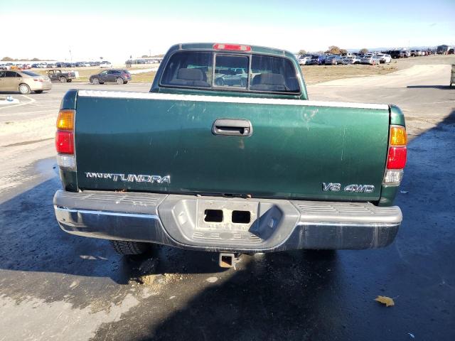 5TBBT4413YS011036 - 2000 TOYOTA TUNDRA ACCESS CAB GREEN photo 6