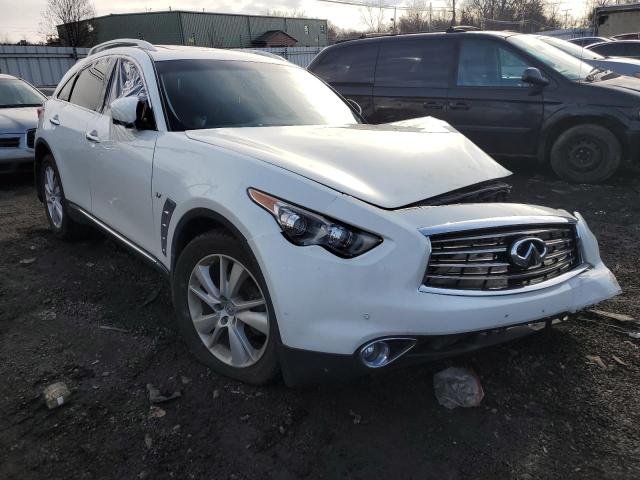 JN8CS1MWXEM411762 - 2014 INFINITI QX70 WHITE photo 4