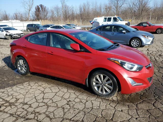 KMHDH4AEXEU084660 - 2014 HYUNDAI ELANTRA SE RED photo 4