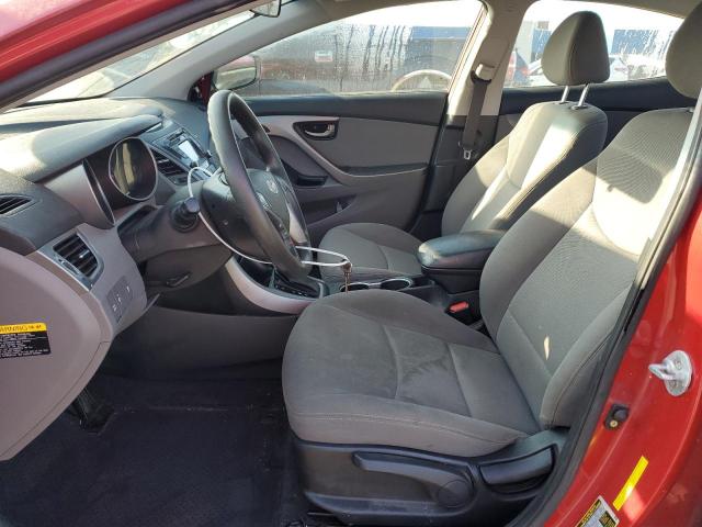 KMHDH4AEXEU084660 - 2014 HYUNDAI ELANTRA SE RED photo 7