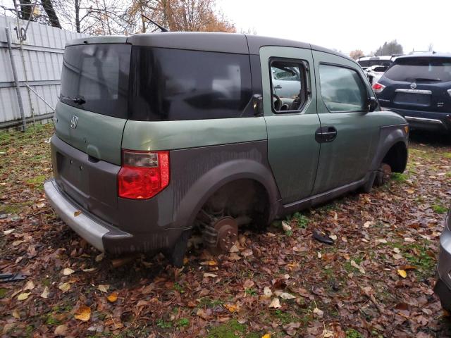 5J6YH28664L022924 - 2004 HONDA ELEMENT EX GREEN photo 3