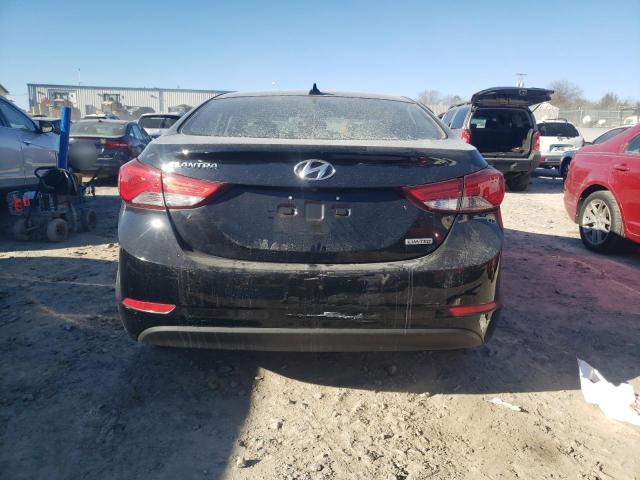 KMHDH4AE7GU520965 - 2016 HYUNDAI ELANTRA SE BLACK photo 6