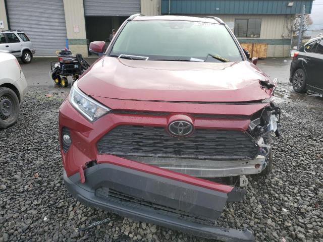 JTMA1RFV8KJ016839 - 2019 TOYOTA RAV4 XLE PREMIUM RED photo 5