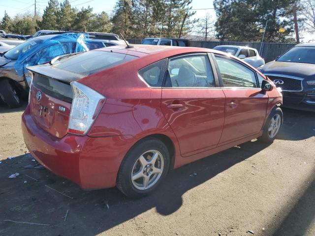 JTDKN3DU3A0149982 - 2010 TOYOTA PRIUS RED photo 3