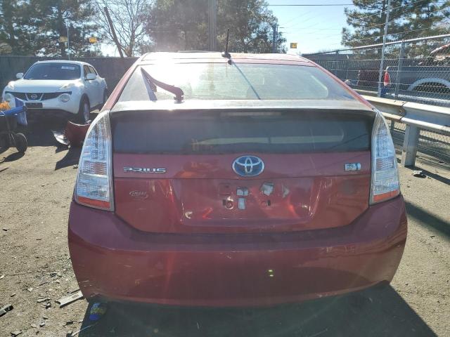 JTDKN3DU3A0149982 - 2010 TOYOTA PRIUS RED photo 6