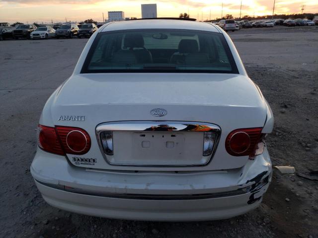 KNALD124365103493 - 2006 KIA AMANTI WHITE photo 6