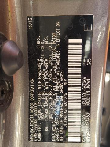 JTJBM7FX7E5071276 - 2014 LEXUS GX 460 GRAY photo 14