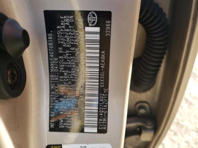 4T1BK36B06U141743 - 2006 TOYOTA AVALON XL GOLD photo 12