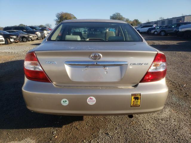 4T1BE32K73U141344 - 2003 TOYOTA CAMRY LE GOLD photo 6