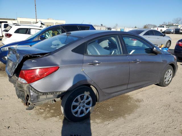 KMHCT4AE6EU600796 - 2014 HYUNDAI ACCENT GLS GRAY photo 3