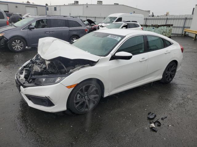 19XFC2F80LE202181 - 2020 HONDA CIVIC SPORT WHITE photo 1