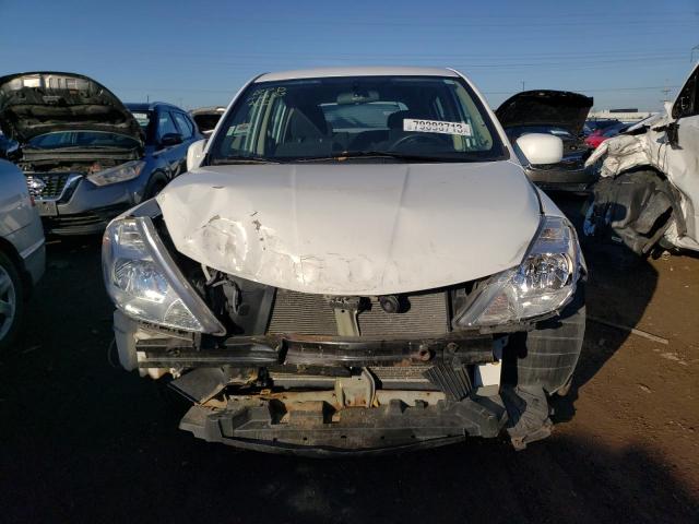 3N1BC1CPXAL450759 - 2010 NISSAN VERSA S WHITE photo 5