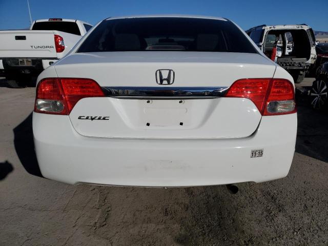 2HGFA16569H304380 - 2009 HONDA CIVIC LX WHITE photo 6