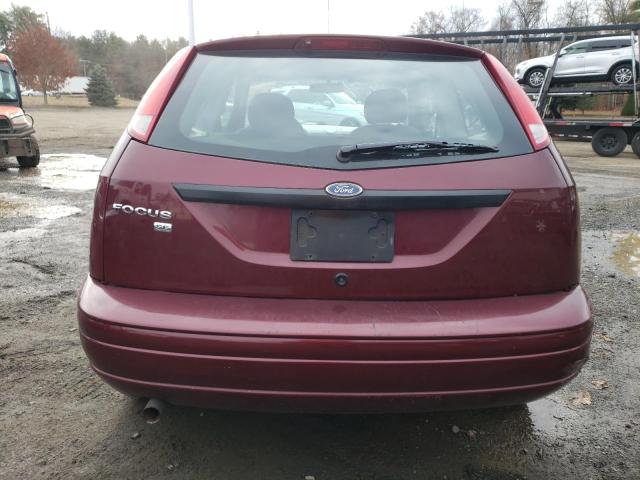 1FAHP31NX7W207969 - 2007 FORD FOCUS ZX3 BURGUNDY photo 6