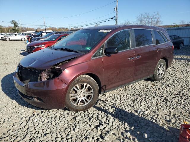 5FNRL5H45CB054127 - 2012 HONDA ODYSSEY EX MAROON photo 1