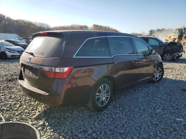 5FNRL5H45CB054127 - 2012 HONDA ODYSSEY EX MAROON photo 3