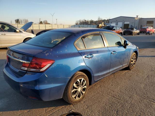 19XFB2F50DE222134 - 2013 HONDA CIVIC LX BLUE photo 3