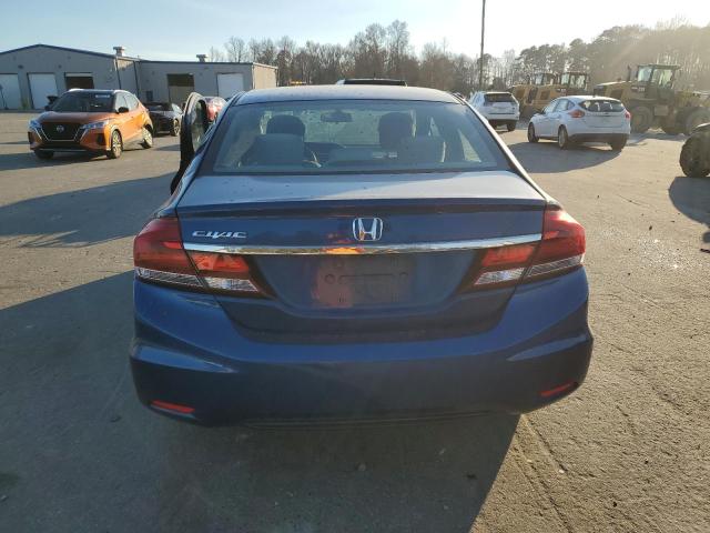 19XFB2F50DE222134 - 2013 HONDA CIVIC LX BLUE photo 6