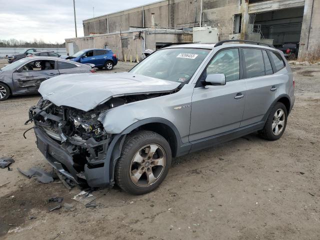 WBXPC93498WJ09027 - 2008 BMW X3 3.0SI SILVER photo 1