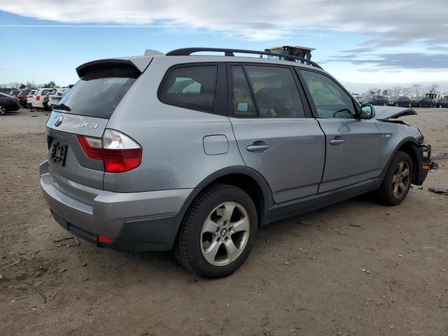 WBXPC93498WJ09027 - 2008 BMW X3 3.0SI SILVER photo 3