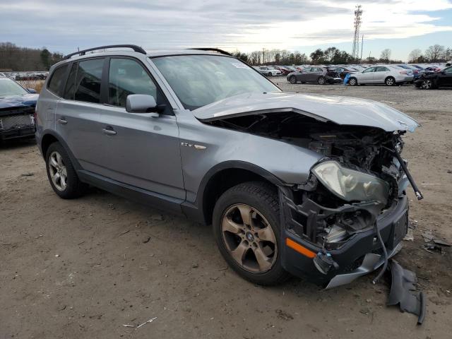 WBXPC93498WJ09027 - 2008 BMW X3 3.0SI SILVER photo 4