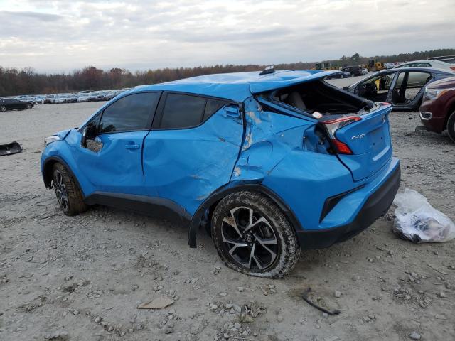 JTNKHMBX3K1015393 - 2019 TOYOTA C-HR XLE BLUE photo 2