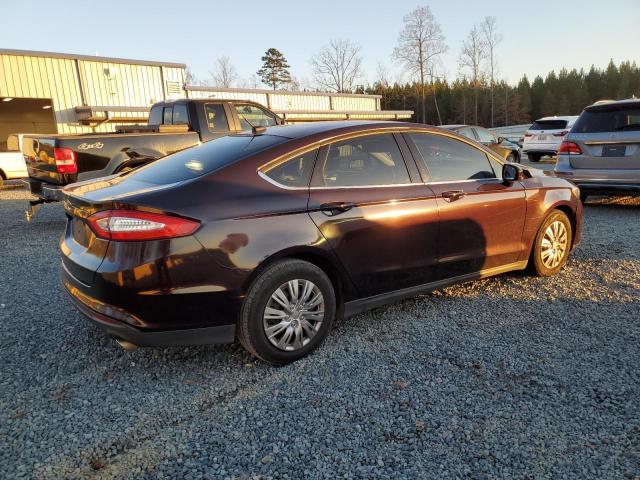 3FA6P0G77DR137618 - 2013 FORD FUSION S BROWN photo 3