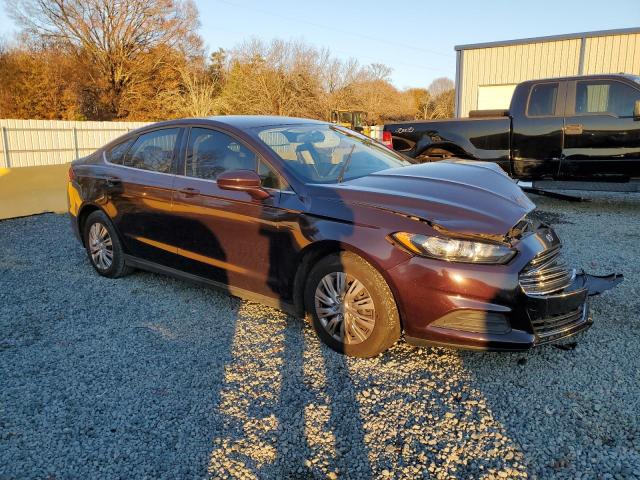 3FA6P0G77DR137618 - 2013 FORD FUSION S BROWN photo 4