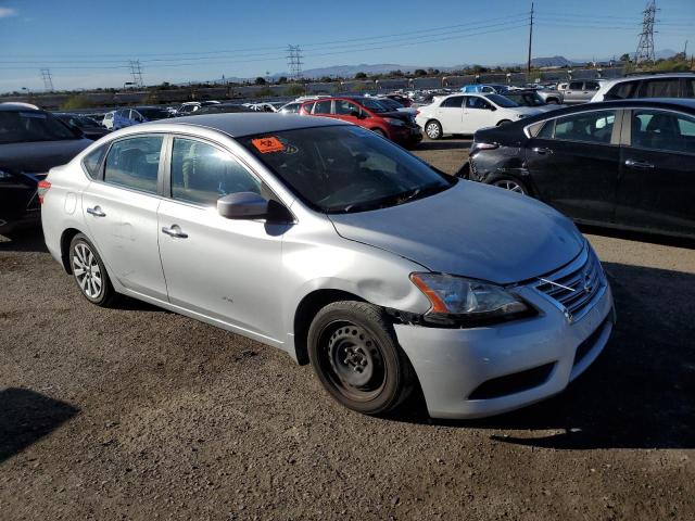 3N1AB7AP5DL656919 - 2013 NISSAN SENTRA S SILVER photo 4