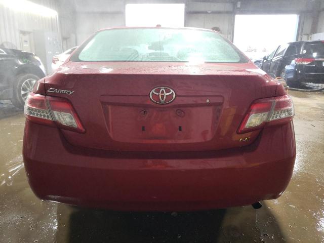 4T4BF3EK8BR103649 - 2011 TOYOTA CAMRY BASE RED photo 6