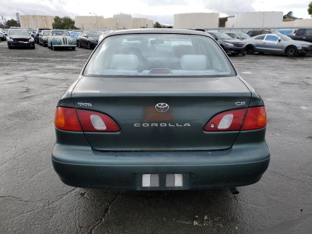 1NXBR12E7YZ340789 - 2000 TOYOTA COROLLA VE GREEN photo 6