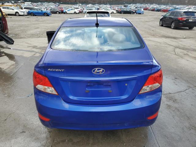 KMHCU4AE5CU235652 - 2012 HYUNDAI ACCENT GLS BLUE photo 6