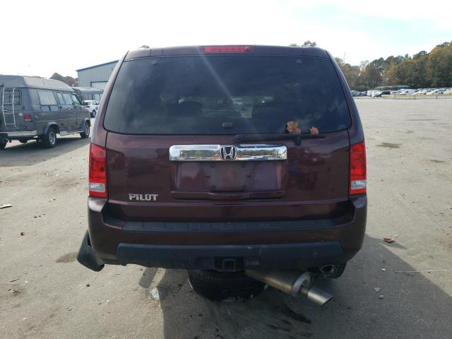 5FNYF3H49AB016081 - 2010 HONDA PILOT EX BURGUNDY photo 6