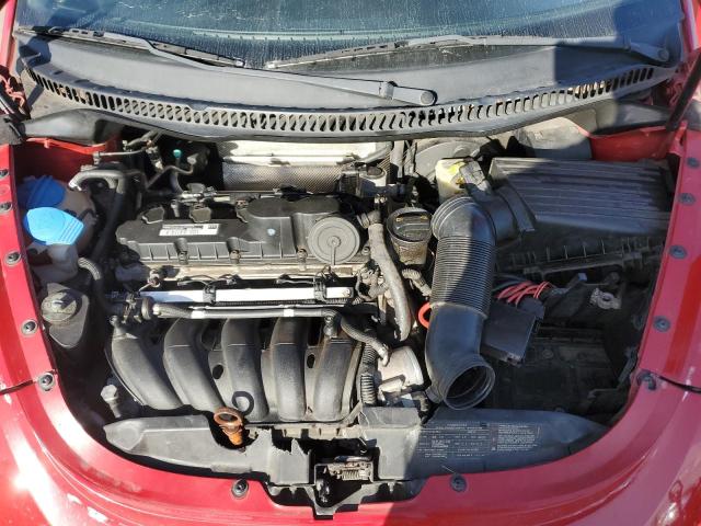 3VWPW3AG8AM014668 - 2010 VOLKSWAGEN NEW BEETLE RED photo 11
