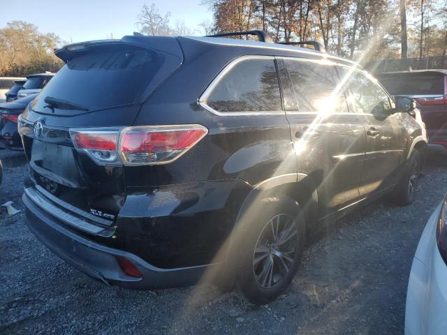 5TDJKRFH2GS230744 - 2016 TOYOTA HIGHLANDER XLE BLACK photo 3