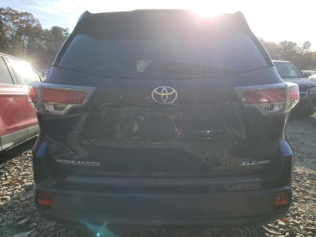 5TDJKRFH2GS230744 - 2016 TOYOTA HIGHLANDER XLE BLACK photo 6