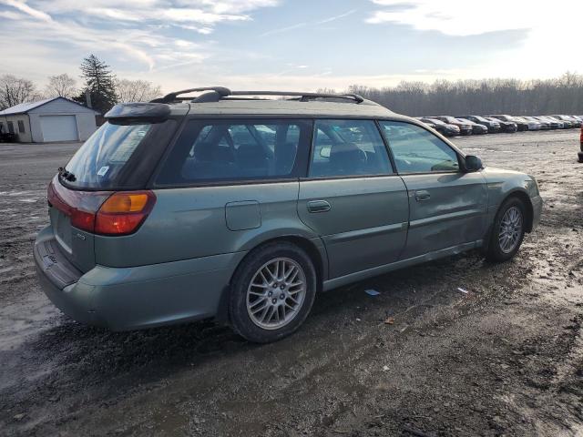 4S3BH635537304724 - 2003 SUBARU LEGACY L GREEN photo 3