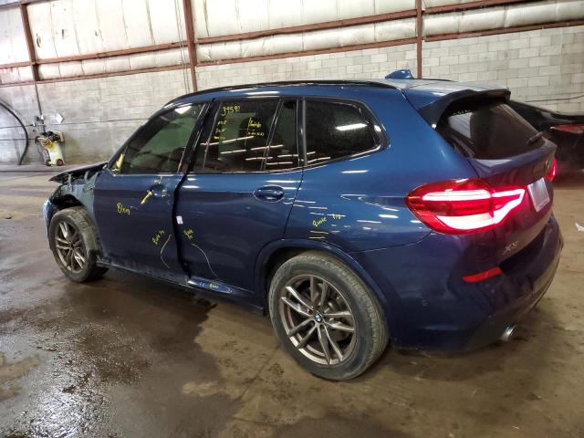 5UXTY5C09M9E52031 - 2021 BMW X3 XDRIVE30I BLUE photo 2