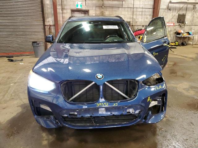 5UXTY5C09M9E52031 - 2021 BMW X3 XDRIVE30I BLUE photo 5